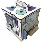 Бизи Кубик Банни лазурный 20х20 см