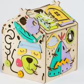 Бизиборд Домик Я играю 27х24х24 см со светом