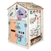 Бизиборд Домик с китом 40х40х60 см со светом