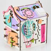 Бизиборд Домик со светом - Чудесное открытие 31х25 см