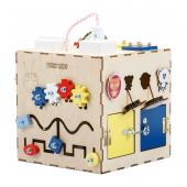 Развивающий Бизикуб Wood 25х25 см