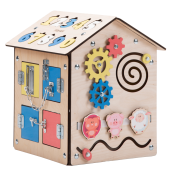 Бизиборд маленький домик Бизикидс Wood 40 х 30 см