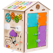 Бизиборд дом со светом 55х40 см