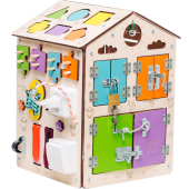 Развивающий Бизиборд домик Ферма  35х25 см