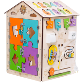 Большой бизиборд дом Ферма 55х40 см