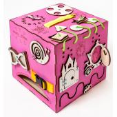 Бизикуб розовый 30х30