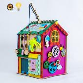 Бизидом с подсветкой, мебелью и машинкой 32х32х42 см