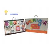 Бизиборд со светом Мишка и северное сияние 60х40х10 см