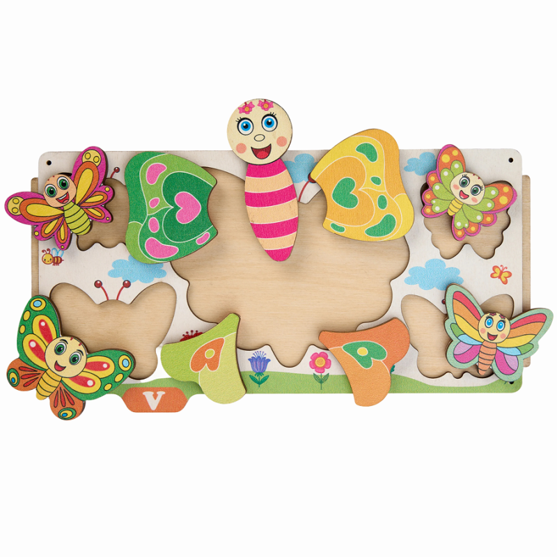 Сортер развивающий Умный комодик - На ферме, фигуры вкладыши фото