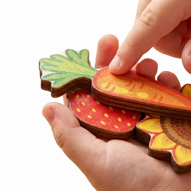 Сортер развивающий Умный комодик - На ферме, фигуры вкладыши