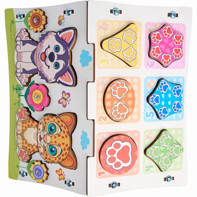 Бизиборд домик Лапки 2.0 со светом