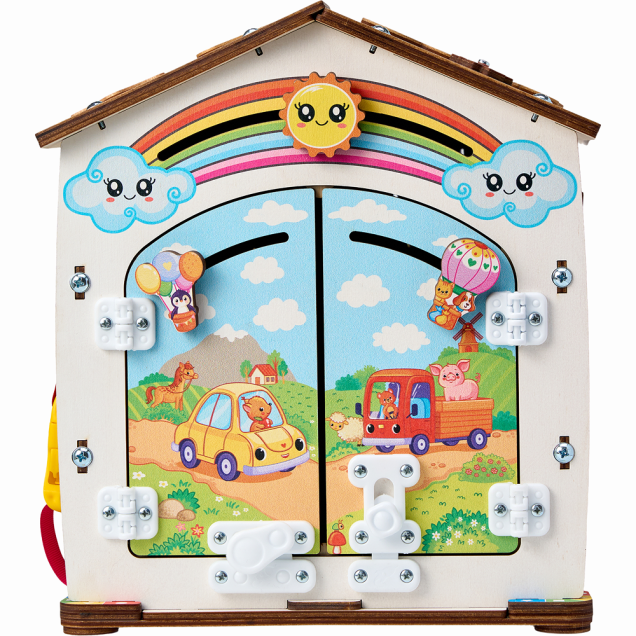 Бизиборд домик Лапки 2.0 со светом