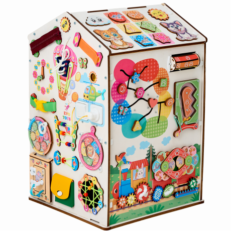 Домик развивающий Лапки Макси, 38х40х60 см со светом