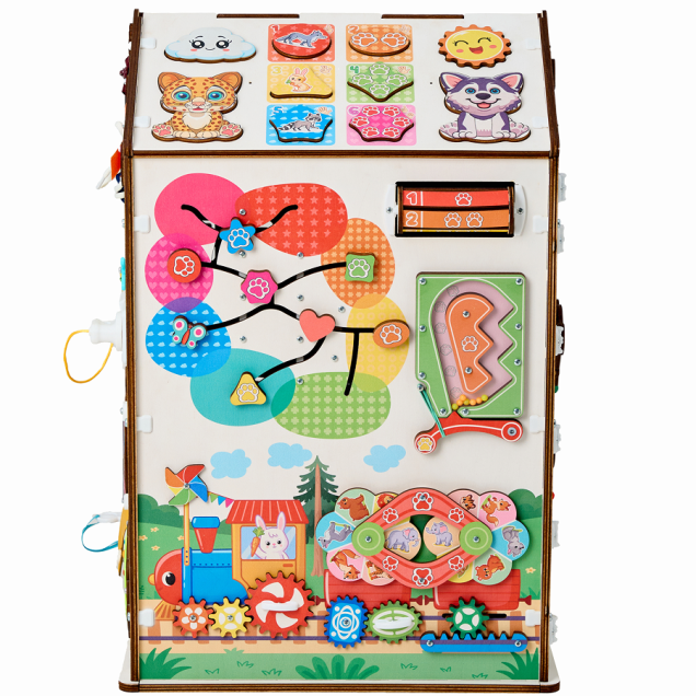 Домик развивающий Лапки Макси, 38х40х60 см со светом