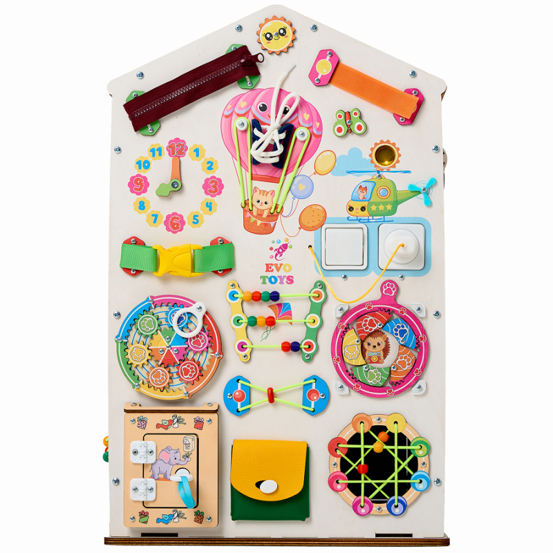 Домик развивающий Лапки Макси, 38х40х60 см со светом фото