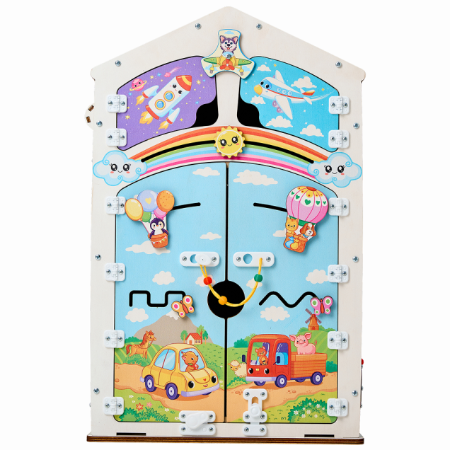 Домик развивающий Лапки Макси, 38х40х60 см со светом