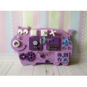 Бизиборд Бегемотик Лавандовый