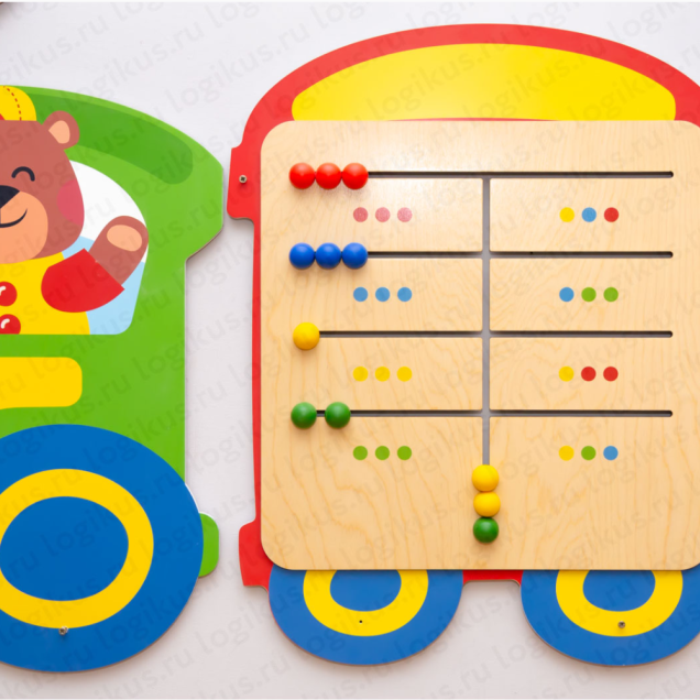 Развивающая панель Поезд