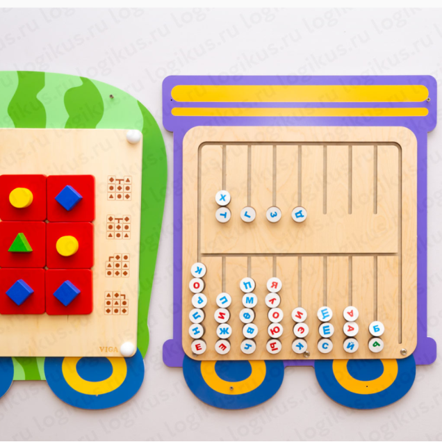 Развивающая панель Поезд