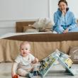Бизиборд двусторонний мини мятный со светом,  40х30 см  фотографии