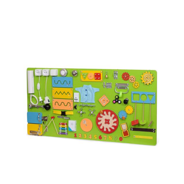 Бизиборд Малыш Смышленыш Мега 120х60 см салатовый Мега