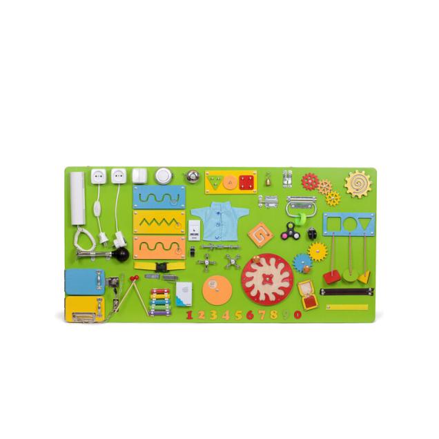 Бизиборд Малыш Смышленыш Мега 120х60 см салатовый Мега