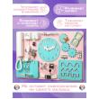 Бизиборд Малыш Смышленыш Стандарт 60х40 см с часами розовый бирюзовый