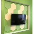 Мягкие настенные панели для детской комнаты MyMatto - Сота зеленый мраморный фотографии