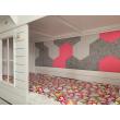 Утепляющие мягкие панели для детской комнаты MyMatto  - Сота сиреневый фотографии