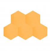 Декоративные настенные панели из ЭКО-войлока MyMatto - Сота желтый