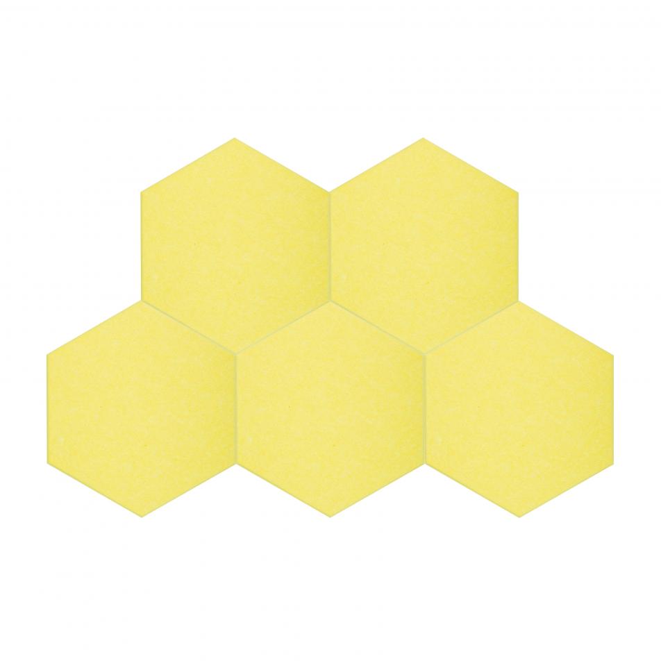 Декоративные настенные панели из ЭКО-войлока MyMatto - Сота лимон