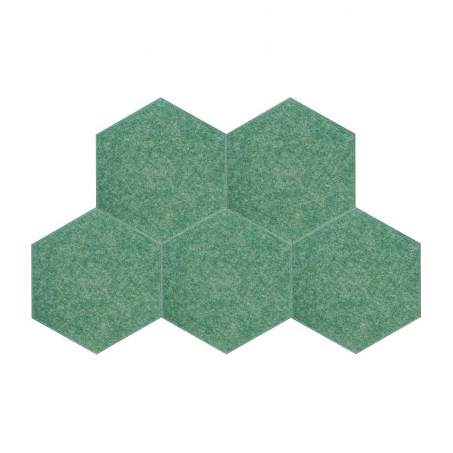 Мягкие настенные панели для детской комнаты MyMatto - Сота зеленый мраморный