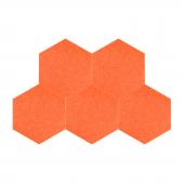 Гипоаллергенные панели из ЭКО-войлока на стену MyMatto - Сота оранжевый