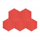 Панели для стен из ЭКО-войлока MyMatto - Сота красный