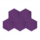 Мягкие панели для стен MyMatto - Сота фиолетовый