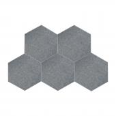 Мягкие шумопоглощающие панели для стен MyMatto - Сота серый