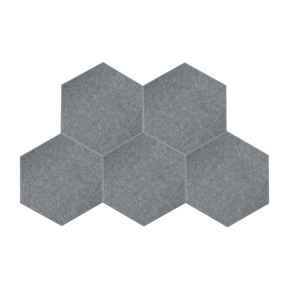 Мягкие шумопоглощающие панели для стен MyMatto - Сота серый