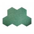 Мягкие настенные панели для детской комнаты MyMatto - Ромб зеленый мраморный