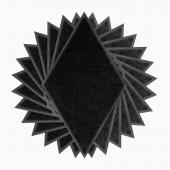Мягкие, Гипоаллергенные панели на стену MyMatto - Ромб черный