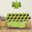 Мягкие настенные панели для детской комнаты MyMatto - Ромб зеленый мраморный фотографии