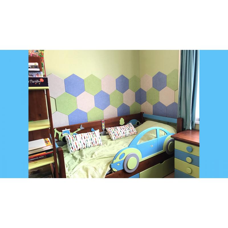 Утепляющие мягкие панели для детской комнаты MyMatto - Квадрат сиреневый