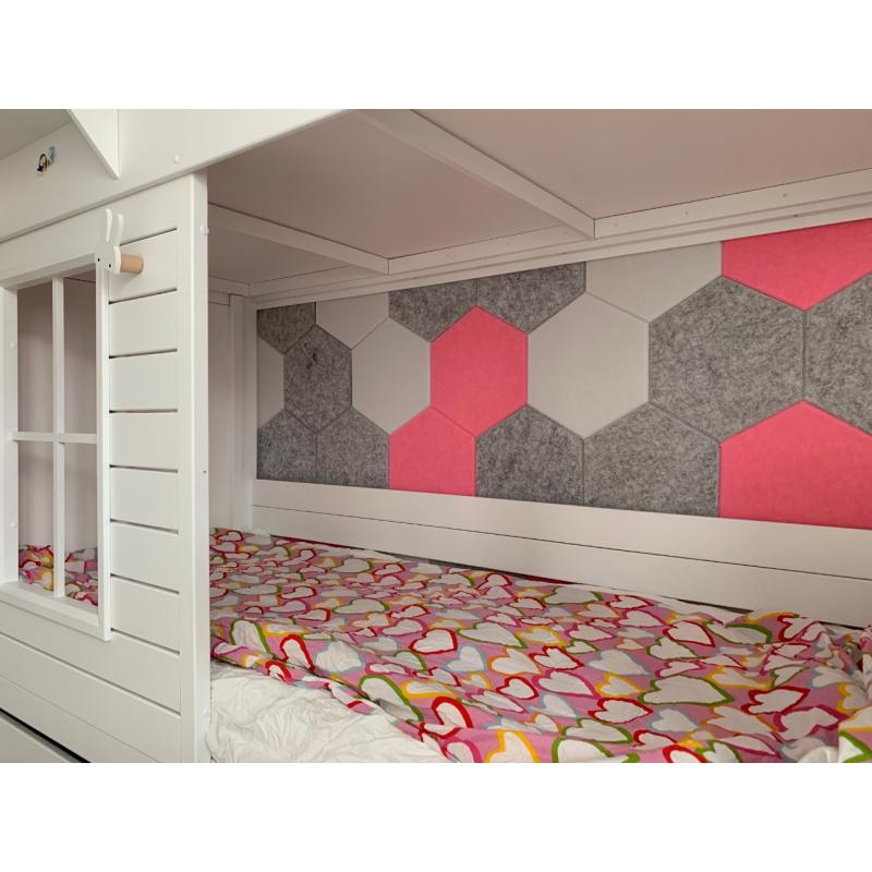 Утепляющие мягкие панели для детской комнаты MyMatto - Треугольник сиреневый