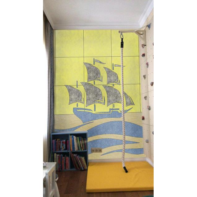 Шумопоглощающие панели для детской комнаты MyMatto - Квадрат голубой, 1 шт