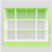 Стеллаж детский открытый для горшков Зимний вечер