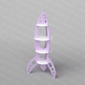 Детская полка-ракета Космос