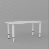 Столик детский на телескопических ножках Весенний закат (ЛДСП, металл)