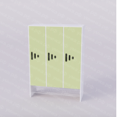 Детский шкафчик Солнечное лето 3 секции