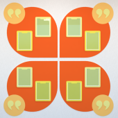 Комплект информационных стендов - Бабочка (цвета в ассортименте)