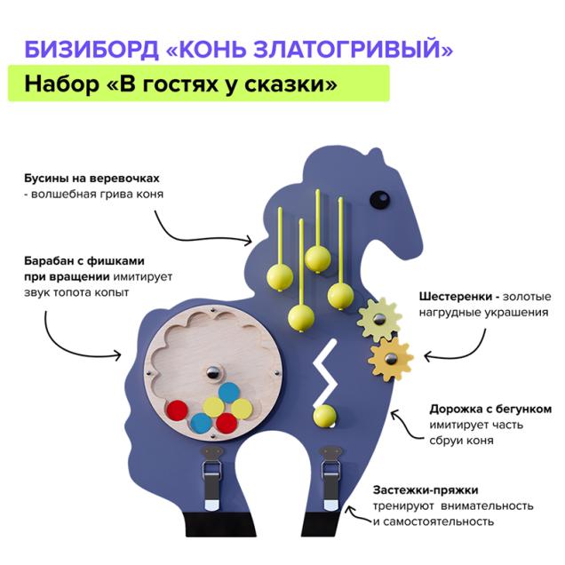 Набор бизибордов - Герои сказок (настольные)