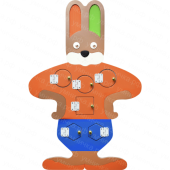 Бизиборд Зайка-Побегайка